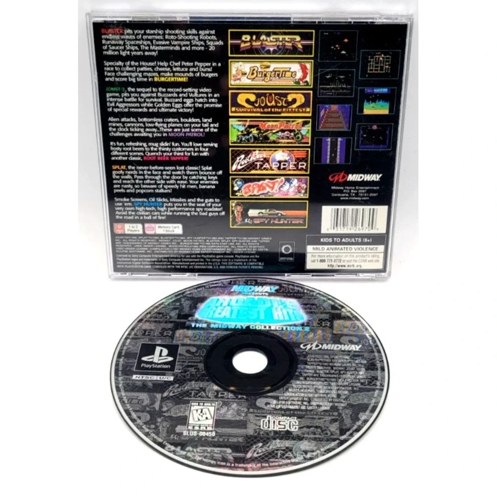 Arcade's‎ Greatest Hits: The Midway Collection 2 (Sony PlayStation 1, 1997) REG